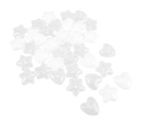 Yardwe 100Pcs Star Heart Shaped Ocean Balls for Lightweight Soft Pit Balls for Pool Party Fun Indoor Decoration Playtime Activities