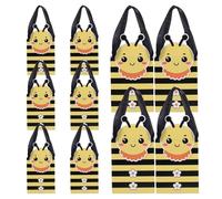 Yardwe 10pcs Bee Themed Handheld Present Bags Shower Candy Packaging Boxes Practical Multi-functional Paper Bags Cute Unique Design for Birthdays