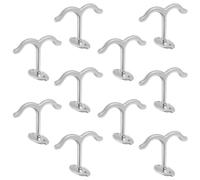 Yardwe 10pcs Double Prong Ceiling Hook in Zinc Alloy for Cabinet Use