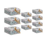 Yardwe 10pcs Eid Mubarak Candy Package Boxes with Stackable Design, Paper Material, Palm Tree and Crescent Shapes, Easy to Share Goodies and Shields Sweets from Damage, for Boutique Event