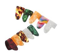Yardwe 10pcs Guitar Finger Picks Medium Fingerstyle Plectrums for Acoustic Guitar Banjo Ukulele Mandolin Includes Thumb Picks and Finger for Fingerstyle Playing and Protecting