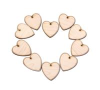 Yardwe 10pcs Guitar Picks Maple Wood Heart Shape Plectrums for Acoustic Nylon String Instruments