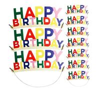 Yardwe 10Pcs Happy Birthday Letter Headbands for Lightweight Decorative Hair Bands for Birthday Parties Fun Accessories for Boys for Celebrations