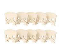 Yardwe 10pcs Maple Wood Violin Bridge Violin Replacement Bridge Instrument Accessory