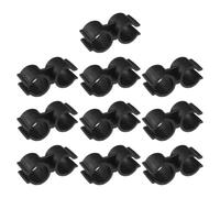 Yardwe 10pcs Plastic Dustpan Rod Fixing Clips for Broom Handle Secure Connection, Space-Saving and Easy Installation Cleaning Set Connector for Broom and Dustpan Accessories
