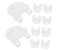 Yardwe 10pcs Plastic Rabbit Cage Clips Wire Buckles for Small Animals Hamsters and Rabbits Sturdy Plastic Fixed Side Buckles for Secure Pet Fence Maintenance