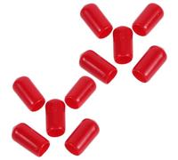 Yardwe 10pcs Red Pvc Scuba Tank Valve Caps for Inflator Valve and Diving Cylinder Hose with Thread Protection and Easy Removal Suitable for Continuous and Technical Dives