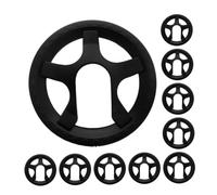 Yardwe 10pcs Road Bike Chainring Guard Protector Lightweight Crankset Cover with Multihole Design for Mountain and Fixed Gear Bikes Easy Installation Sprocket Replacement Accessories