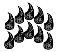 Yardwe 10Pcs Self Adhesive Guitar Pickguard Durable Protective Scratchplate for Acoustic Electric Guitars Smooth Finish for Enhanced Surface Protection