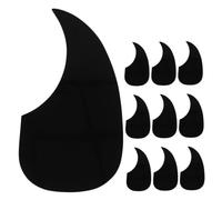 Yardwe 10pcs Self-adhesive Waterdrop Black Acoustic Guitar Pick Guards Scratch-resistant Protector Plates for Guitars Scratch Pickguard for Stage and Practice Use