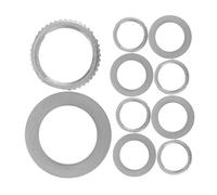 Yardwe 10pcs Silver Iron Guitar Bass Toggle Switch Nut and Washer Stable Connection Guitar Accessory for Performances and Recordings 12mm Versatile Electric Parts