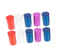 Yardwe 10pcs Small Plastic Pill Containers with Lids Transparent Mini Medication Storage Tubes Airtight Sealed Bottles for Vitamins and Supplements Portable Travel Pill Random Color