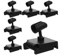 Yardwe 10pcs Sturdy Mobile Phone Microphone Stand Desk Clamp Mini Mic Mount for Desktop