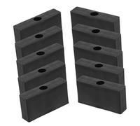 Yardwe 10Pcs Window Limiter Block Window Safety Locks for Sliding Windows Lightweight Design Easy Installation for Home Office School Use Black Finish
