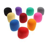 Yardwe 10pcs Windshield Microphone Cover Colorful Mic Covers for Music Microphone Protective Mic for Fluffy