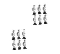 Yardwe 12 pcs Lightweight Plastic Sports Reward Trophies for Adults and Portable Recognition Awards for School Competitions Party Prizes Game Celebration Favors
