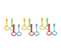 Yardwe 12 pcs Pull Rings for Crib and Playpen Walking Assist Tools with Sturdy Hanging Rings Easy Install Stand Up Support for Developing Confidence and Mobility