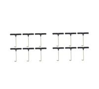 Yardwe 12 pcs Stainless Steel Lace Tightener Set for Ice Skates and Roller Skates Durable Shoe Lace Puller Tool with Compact Lightweight Design for Quick and Versatile Sports Footwear Use