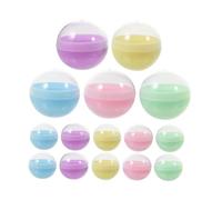 Yardwe 120Pcs Clear Empty Round Capsules in Translucent Macaron Colors for DIY Vending Gumball Machines Versatile Plastic Containers for Party Prizes Treasure Hunts and Interactive Games