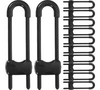 Yardwe 12pcs Cabinet Locks and Drawer Locks for Special Adult Needs and Safety, Black Abs Material, No Screw Needed Design, Difficult to Open, for Doors and Cabinets Safety Proofing
