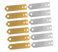 Yardwe 12Pcs Copper Zinc Anode Strips Electroplating and Fruit Battery Experiments Includes Copper and Zinc Strips Easy Assembly for Educational Science Projects