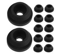 Yardwe 12pcs Grommets for Rv Stove Top Compatible with Popular Gas Stove Grates Enhancing Stability for Camping Trailer Outdoor Cooking