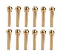 Yardwe 12pcs Guitar String Pin Pegs Creative String Musical Instrument Accessories for Acoustic Guitar Bridge Pins for Fingerstyle Playing