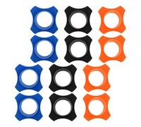 Yardwe 12Pcs Handheld Microphone Anti-Roll Rings Rubber Shockproof Sleeves Wireless Mic Protector with Anti-Drop Function for Ktv Party and Live Sound Use