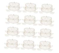 Yardwe 12pcs Heart Shaped Pumpkin Carriage Candy Box Plastic White