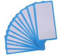 Yardwe 12pcs Magnetic Dry Erase Labels with Blue Coated Paper and Soft Magnet Backing for Classroom Organization and Retail Use, Simple Design Writable Magnetic Name Plates