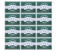 Yardwe 12PCS Mahjong Card 2025 - Official American Mahjong Rules - Large Print Easy-to-Read Design Scorecard for Beginners Parties Family Fun and Clubs