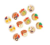 Yardwe 12Pcs Miniature Food Props for Dollhouse Accessories Realistic Fake Food Models for DIY Projects Jewelry Making Phone Case Charms and Creative Play