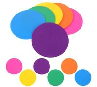 Yardwe 12Pcs Non-slip Flat Soccer Training Markers High Visibility Spot Discs for Football Basketball Agility Drills School Exercise Gym Dance Practice