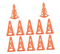 Yardwe 12pcs Orange Soccer Training Marker Cones with Stable Base for Agility Speed Drills Lightweight Plastic Football Cones for Indoor Outdoor Sports Practice