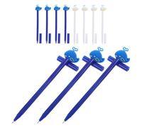 Yardwe 13pcs Whale Shaped Gel Pen Student Gel Pen Blue White Assorted Color Plastic Material Sketching Diaries Birthday Party Christmas Random Color Assorted style