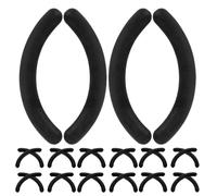Yardwe 144pcs Eyelash Curler Pads Refill Eye Lash Curler Refills Rubber Replacement Inserts Universal Fit Black Daily Makeup and Salon Accessories