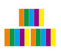 Yardwe 15pcs Assorted Colour Plastic Clapboard Page Dividers for Notebook Binder, Mini Design Abs Material, Repositionable Bookmarks for Travel and Other Scenarios