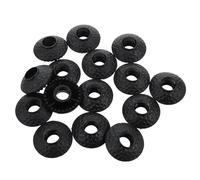 Yardwe 15pcs Trekking Pole Tips Mud Baskets Walking Sticks Protectors Snow Mud Baskets Replacement Accessory For Hiking Backpacking Camping Outdoor Trips Gear Black