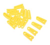 Yardwe 16pcs Car Door Lock Protector Pad Yellow Rubber Door Latch Guard for Vehicle with Shock Absorption and Weather-resistant Protection Prevents Scratching
