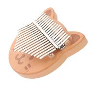 Yardwe 17-key Wooden Kalimba Thumb Piano Finger Piano Easy to Play Highly Portable Stylish Design Charming Exterior for Boys and Girls