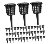 Yardwe 180pcs Small Bonsai Fertilizer Basket with Lid Portable Plant Fertilizers Container for Aquarium Water Plants Garden Orchids Succulents and Bonsai Fertilization Tool