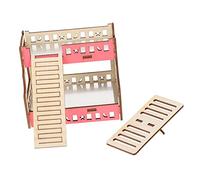 Yardwe 1pc Hamster Wooden Platform Pet Playing Board for Animals Fun Activity Playground Easy to Install for Hamsters Squirrels and Other Pets
