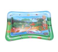 Yardwe 1PC Inflatable Water Mat for Fun Cartoon Dinosaur Pattern Patted Pad for Tummy Easy to Fill Durable Design for Sensory Play and Development