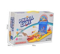 Yardwe 1Pc Mini Basketball Pinball Game Desktop Fun Launcher Four Row Challenge for Indoor Play Random Style Finger Agility Enhancer Safe Material Random Color