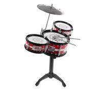Yardwe 1Pc Mini Percussion Set for Red Drum Kit with Drums for Music Education Safe Design Smooth Edges for Early Learning and Childhood Development