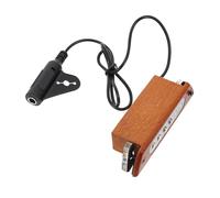 Yardwe 1Pc Portable Acoustic Guitar Pickup Piezo Pickup for Acoustic Guitar Passive Batteryless Design High Output Wood Color Convenient Connection to Amplifiers
