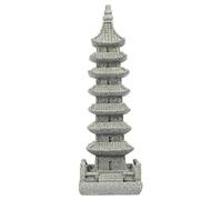 Yardwe 1pc Simulated Zen Crafts Bonsai Stone Model for Garden Decor Lifelike Seven Wenchang Pagoda for Meditation and Miniature Landscaping