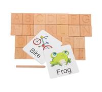 Yardwe 1Set Alphabet Tracing Board Double Sided Learning for Preschool Handwriting Spelling Includes Storage Box Fun Educational Game for Memory Coordination