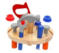 Yardwe 1set Boy Girl Workbench Playset Colorful Educational Repairing Kit Toy for Boys Girls Portable Engineer Tools for Role Play Cognitive Skills Practical Abilities for Ages