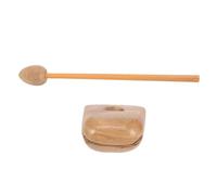 Yardwe 1Set Buddhist Percussion Knocker Stick Musical Instrument for Music Teaching Meditation and Religious Practices Wood with Crisp Sound